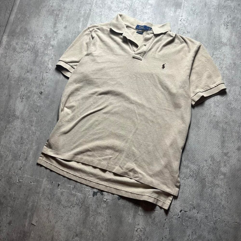 Polo-ralph-lauren Men's Cream and Tan Polo-shirts